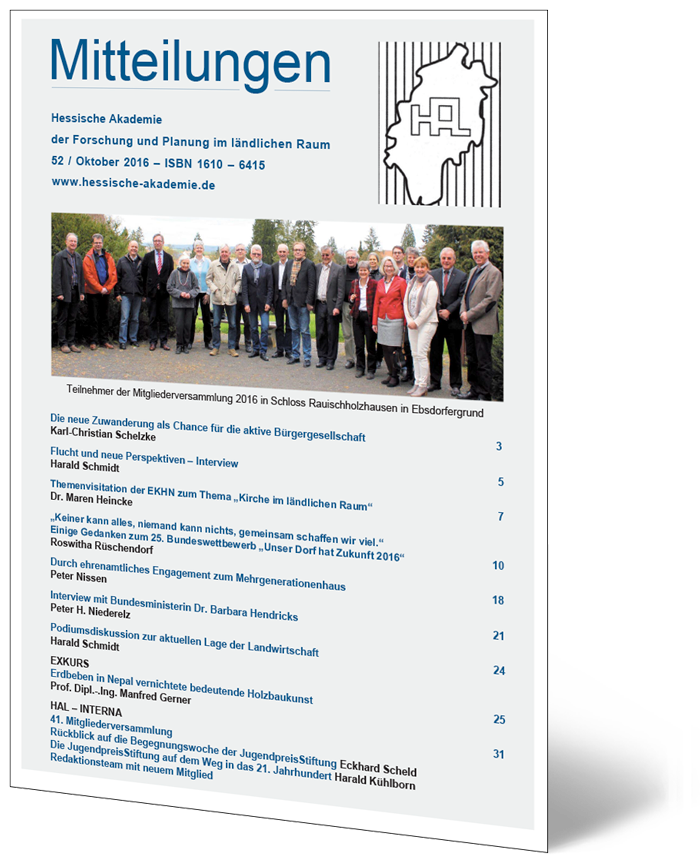 HAL Mitteilungen, Heft 52