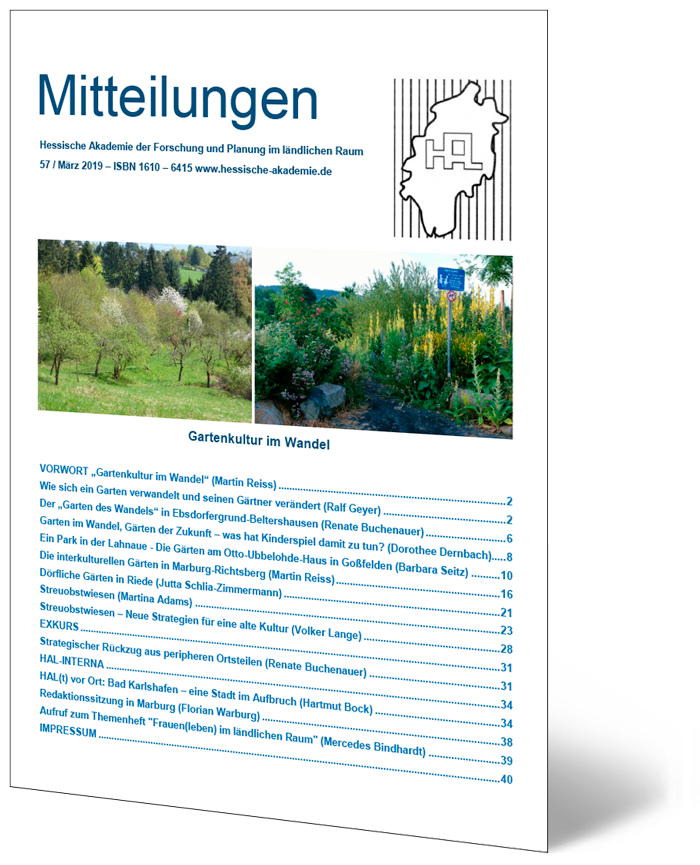 HAL Mitteilungen, Heft 57